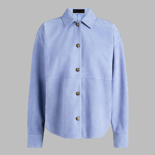 G/FORE - RELAXED FIT SUEDE SHIRT JACKET