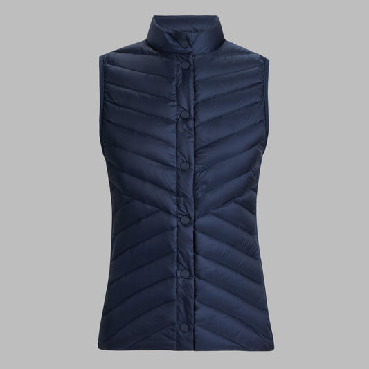G/FORE - V-DOWN QUILTED STRETCH TECH INTERLOCK VEST