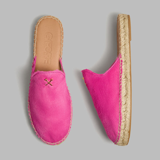 G/FORE - METAL TEES PONY HAIR ESPADRILLE