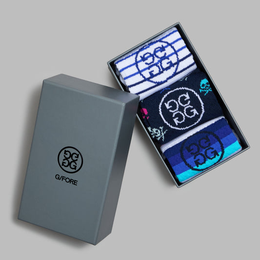 G/FORE - LTD RELEASE ASSORTED 3-PACK ANKLE SOCKS