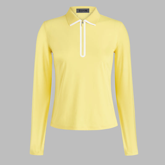 G/FORE - SILKY TECH NYLON LONG SLEEVE 1/4 ZIP POLO