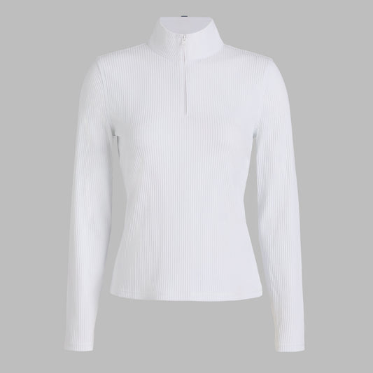 G/FORE - FITTED RIB 1/4 ZIP PULLOVER
