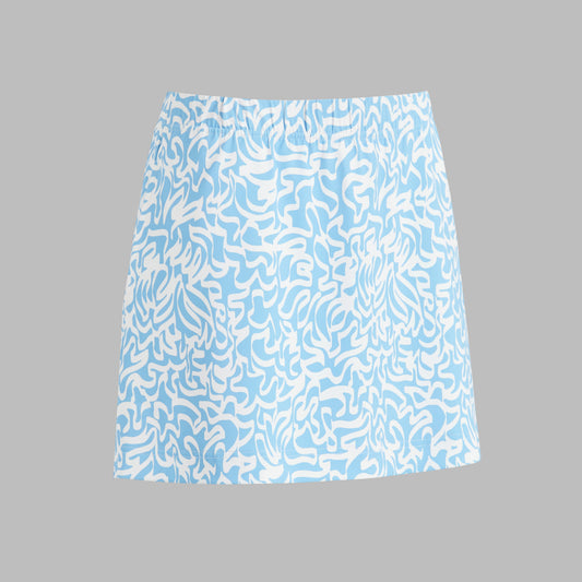 G/FORE - SCRIBBLE PERFORMANCE TWILL A-LINE SKORT