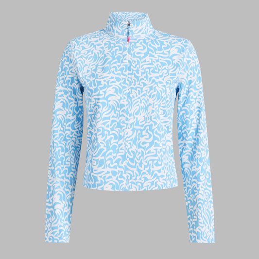G/FORE - SCRIBBLE PERFORMANCE TWILL 1/4 ZIP TOP