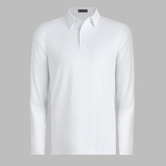 G/FORE - MÉLANGE ICE NYLON LONG SLEEVE POLO