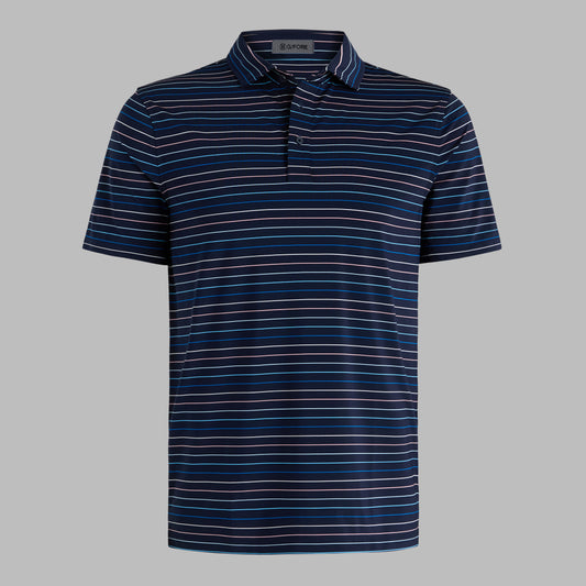 G/FORE - MULTI STRIPE TECH JERSEY POLO