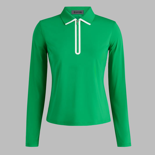 G/FORE - SILKY TECH NYLON LONG SLEEVE 1/4 ZIP POLO
