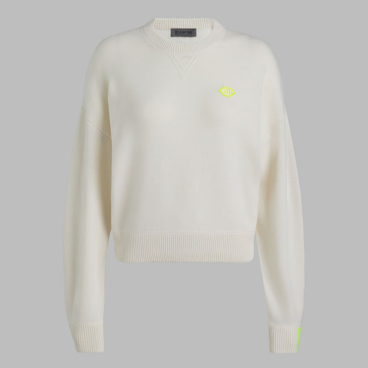 G/FORE - TIPPED CASHMERE CREWNECK SWEATER