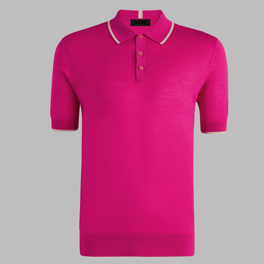 G/FORE - LTD RELEASE MERINO WOOL KNIT SWEATER POLO