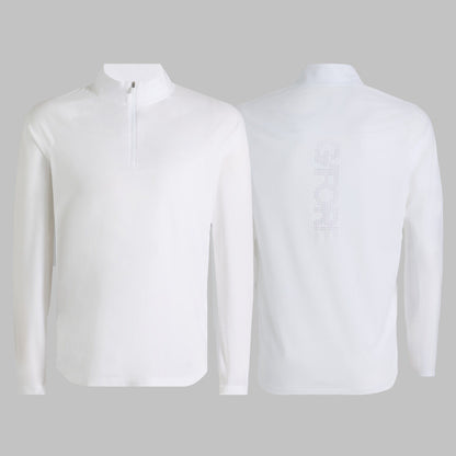 G/FORE - TECH MÉLANGE RAGLAN QUARTER ZIP PULLOVER