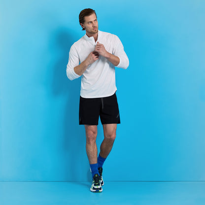 G/FORE - TECH MÉLANGE RAGLAN QUARTER ZIP PULLOVER