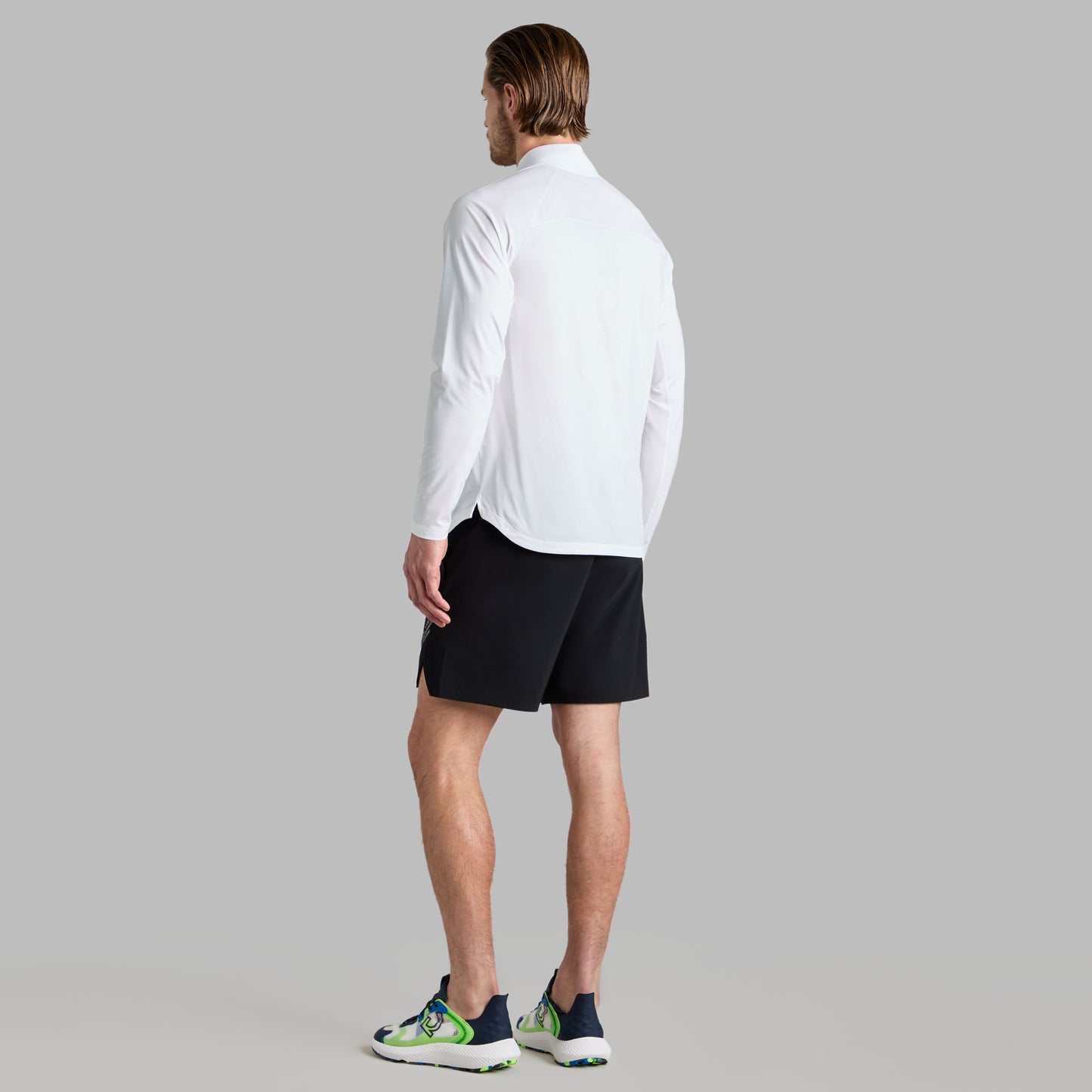 G/FORE - TECH MÉLANGE RAGLAN QUARTER ZIP PULLOVER