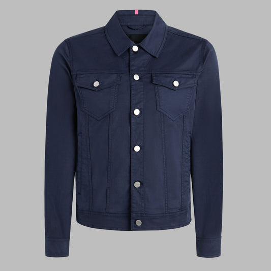 G/FORE - STRETCH COTTON GABARDINE TRUCKER JACKET