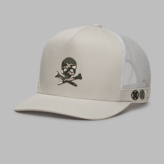G/FORE - CAMO SKULL & TEES TALL TRUCKER HAT |HATS