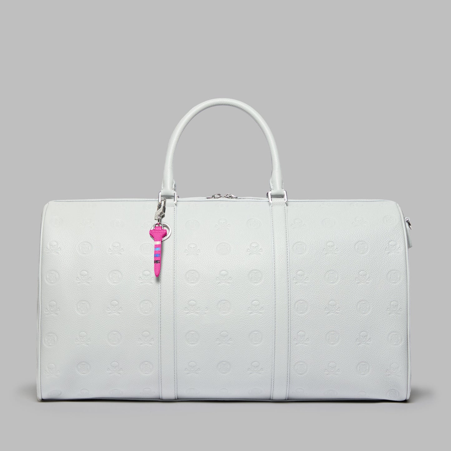G/FORE - EMBOSSED SKULL & TEES LEATHER WEEKENDER