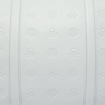 G/FORE - EMBOSSED SKULL & TEES LEATHER WEEKENDER