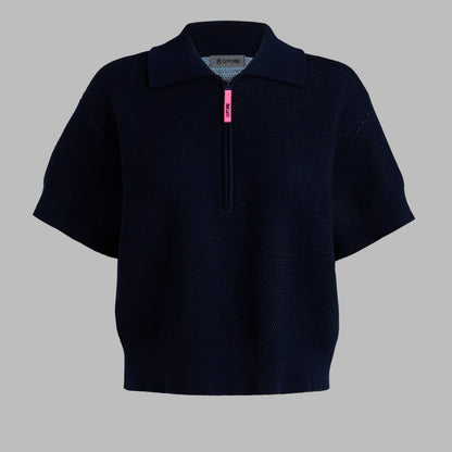 G/FORE - 1/4 ZIP SHORT SLEEVE SWEATER POLO