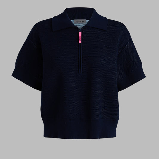 G/FORE - 1/4 ZIP SHORT SLEEVE SWEATER POLO