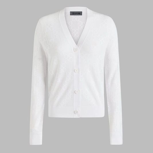 G/FORE - POINTELLE G SWEATER CARDIGAN