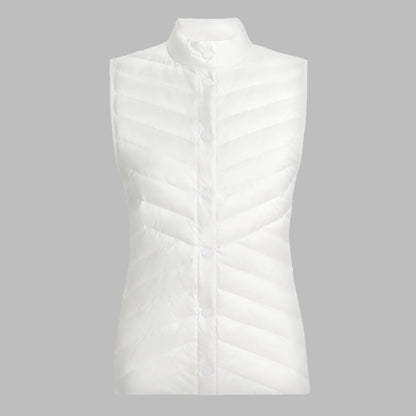 G/FORE - V-DOWN QUILTED STRETCH TECH INTERLOCK VEST