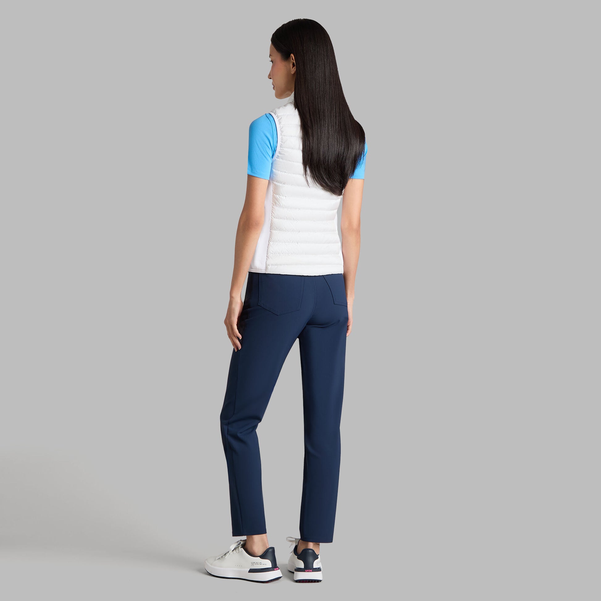 G/FORE - V-DOWN QUILTED STRETCH TECH INTERLOCK VEST