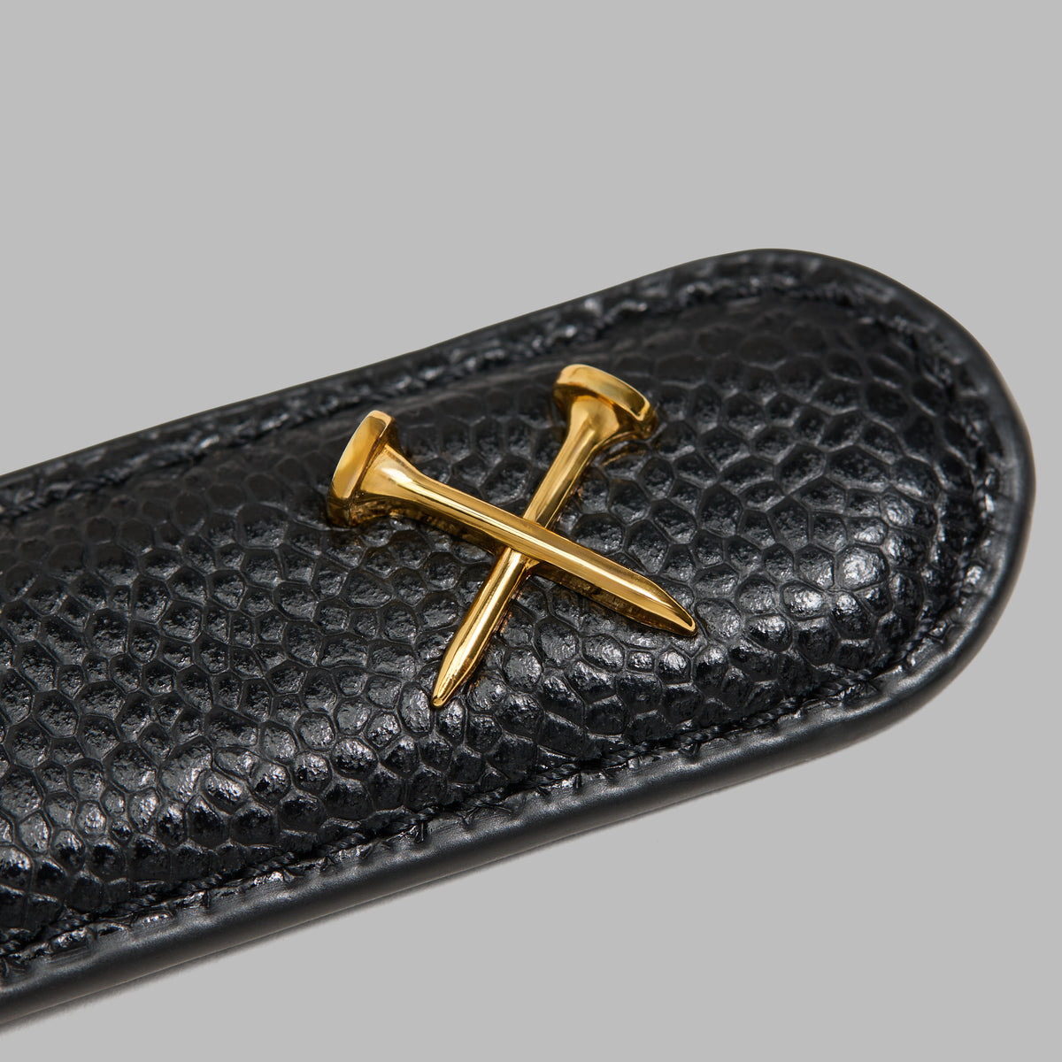 G/FORE - METAL TEES PEBBLE LEATHER BELT