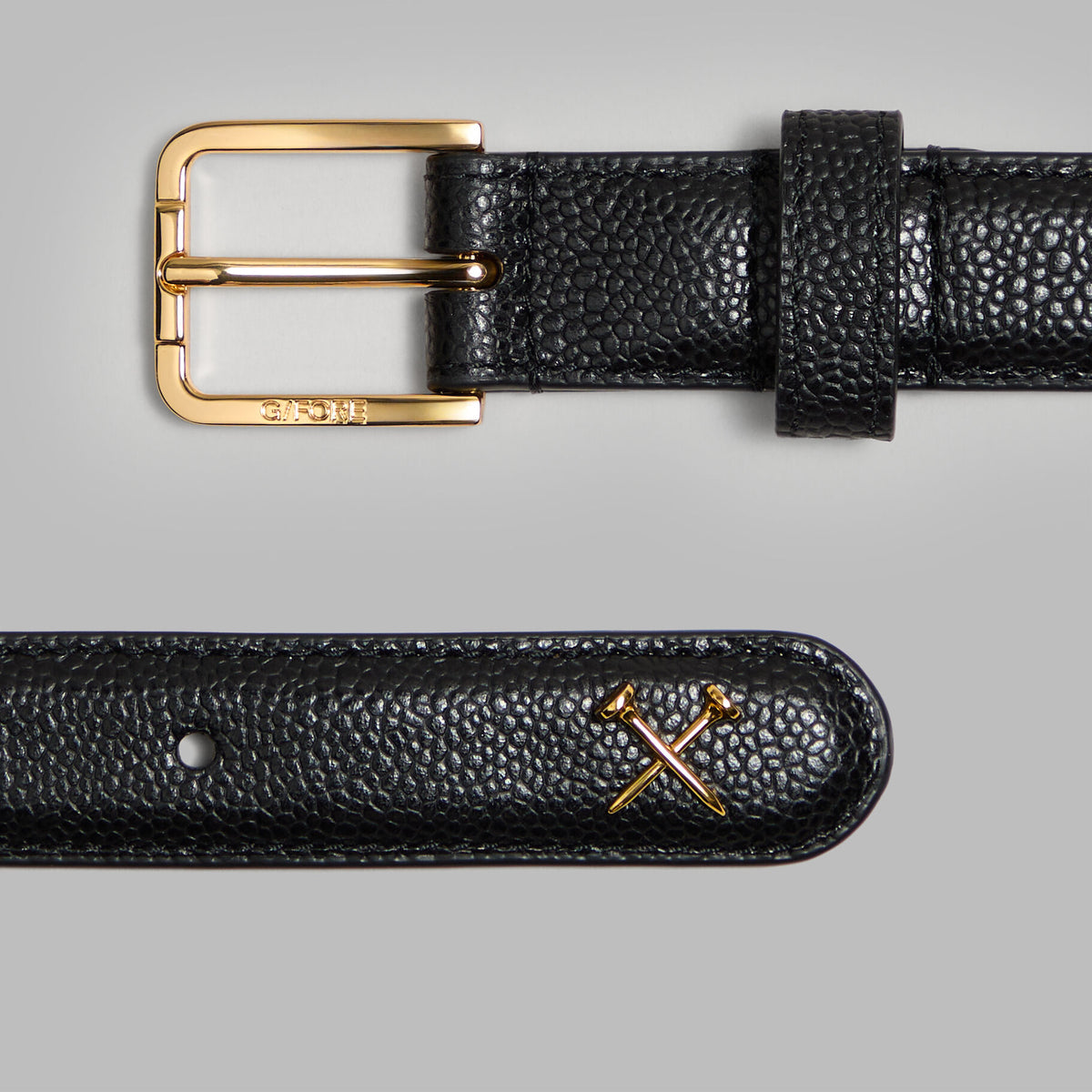 G/FORE - METAL TEES PEBBLE LEATHER BELT
