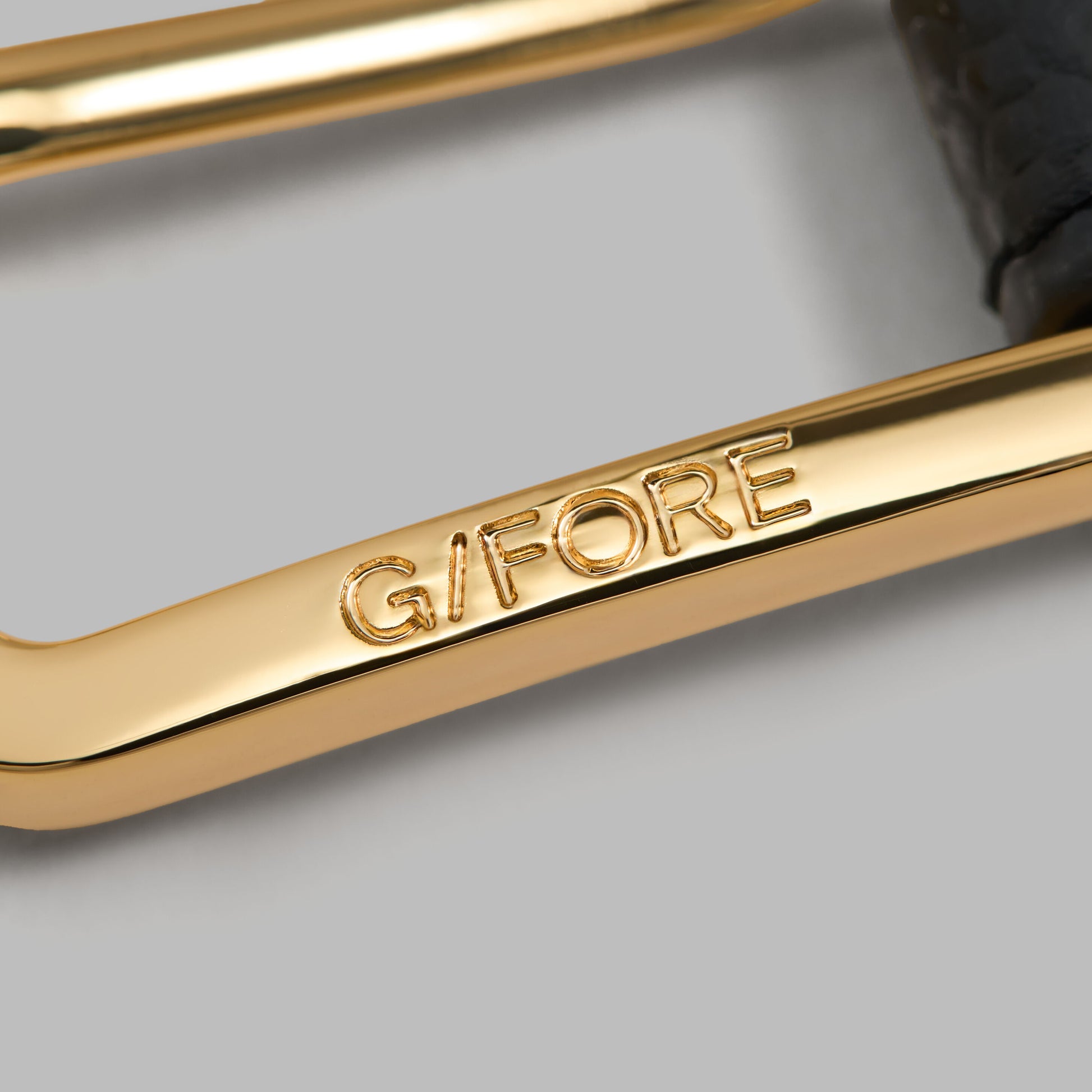 G/FORE - METAL TEES PEBBLE LEATHER BELT