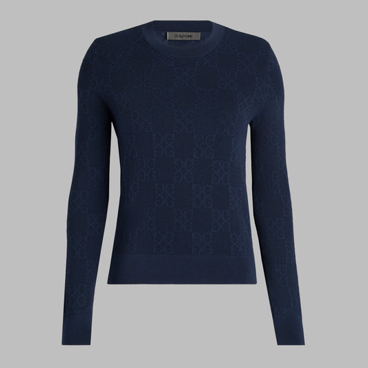 G/FORE - POINTELLE G CREWNECK SWEATER